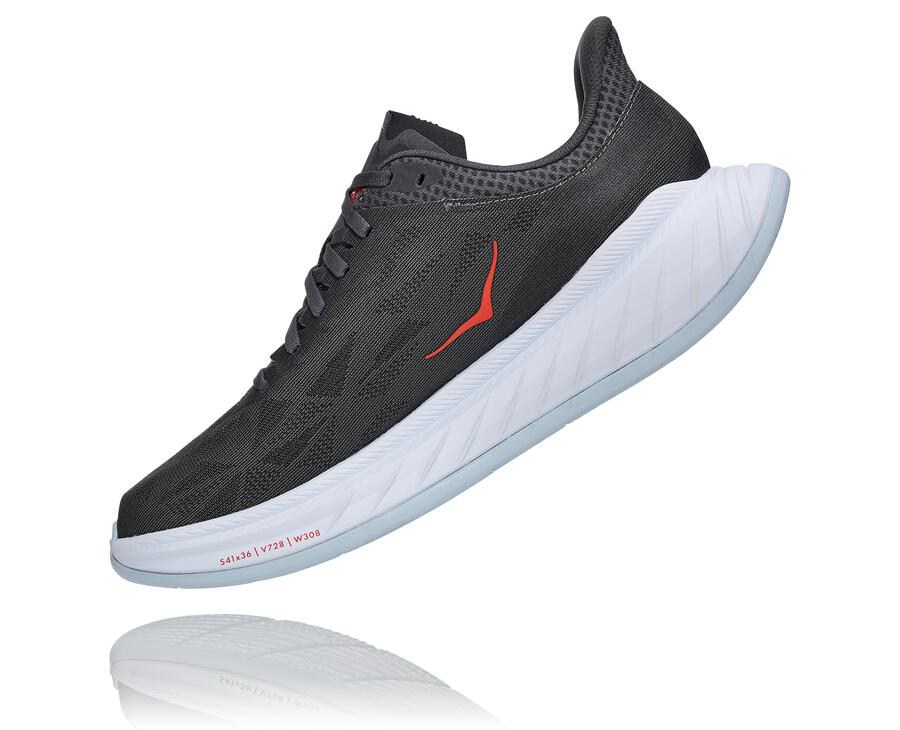 Tenis Hoka One One Masculino Pretas/Branco - Carbon X 2 - 482-VSTMEB